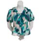 Womnes Nicole Miller Short Tulip Sleeve Smudge Blouse - image 2