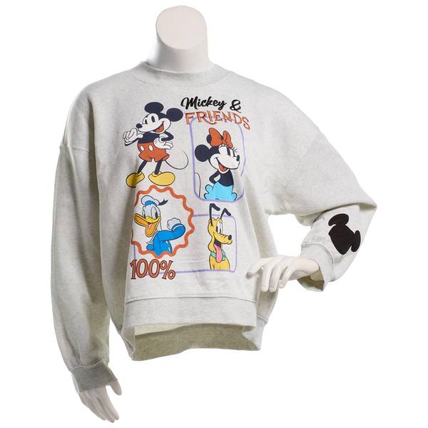 Juniors Plus Freeze Mickey & Friends Fleece Mock Neck Sweatshirt