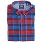 Mens Chaps Long Sleeve Stretch Flannel Shirt - Merlot - image 1