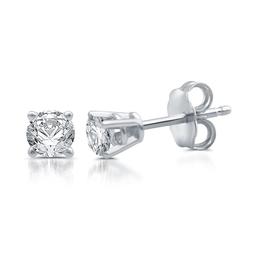 Nova Star® Sterling Silver 1/5ctw. Lab Grown Diamond Earrings
