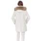 Womens Nine West Faux Wool Duffle w/Faux Fur Trimmed Hood - image 3