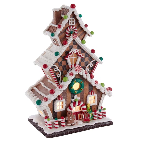 Kurt S. Adler 13in. LED Gingerbread Cookie House - image 