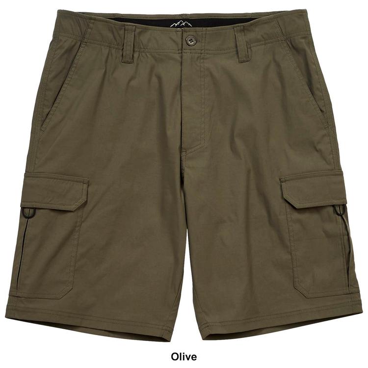 Mens Mountain Ridge Flex Waist Cargo Shorts