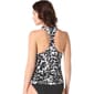 Womens Beach House Key West Pique V Neck Leaf Tankini Swim Top - image 2