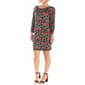 Womens 24/7 Comfort Apparel Long Sleeve Keyhole Neck Shift Dress - image 3