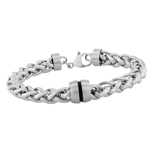 Mens Gentlemen's Classics&#8482; Stainless Steel Franco Link Bracelet