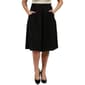 Plus Size 24/7 Comfort Apparel Solid Classic Skirt With Pockets - image 1