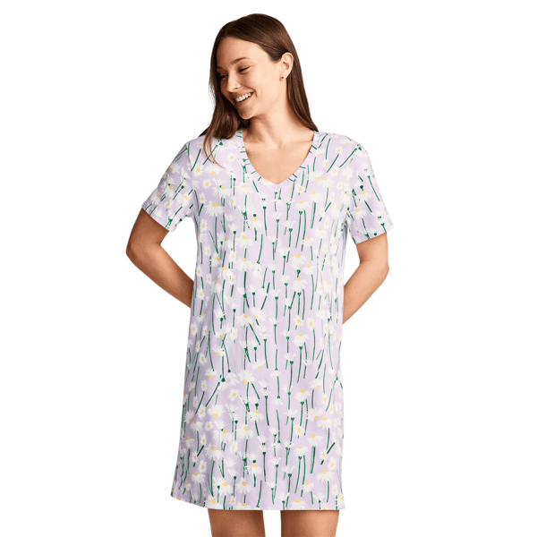 Womens Jockey® Organic Cotton Stretch Daisy Nightshirt