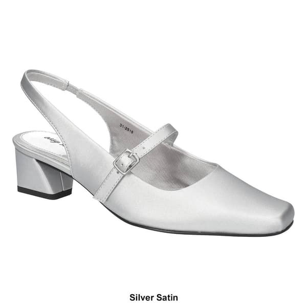 Womens Easy Street Cameo Square Toe Slingback Pumps