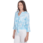 Womens Hearts of Palm It''s a Spring Thing Leaf Button Front - image 3