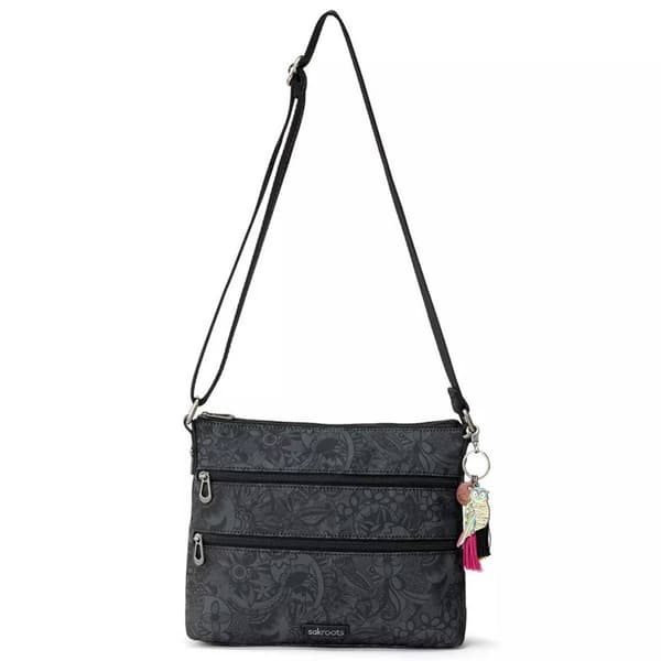 Sakroots Basic Nylon Crossbody - Black Spirit Desert