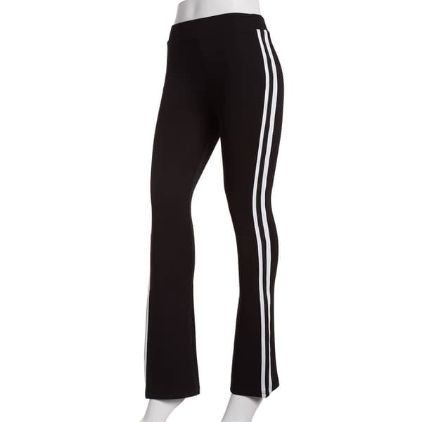 Juniors Love Tree Side Stripe Soft Air Flare Leggings - image 