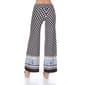 Womens White Mark Border Print Palazzo Pants - image 2