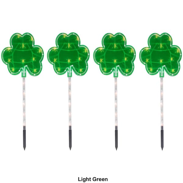 Northlight Seasonal 4ct Green St Patrick''s Day Lawn Stakes Lights