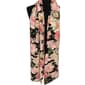 Womens Renshun Beautiful Floral Pearl Silk Oblong Scarf - Black - image 1