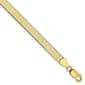 Unisex Gold Classics&#40;tm&#41; 10kt. 5.0mm 8in. Herringbone Chain Bracelet - image 1