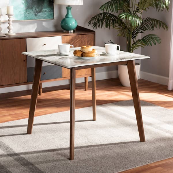 Baxton Studio Kaylee Walnut Brown Finished Wood Dining Table