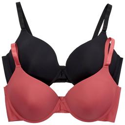 Plus Size Ava Rose 2pk. Laser Cut Push Up Bras - 503007XABV