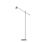 HomeRoots 63 Silver LED Task Floor Lamp With Silver Metal Drum - image 1