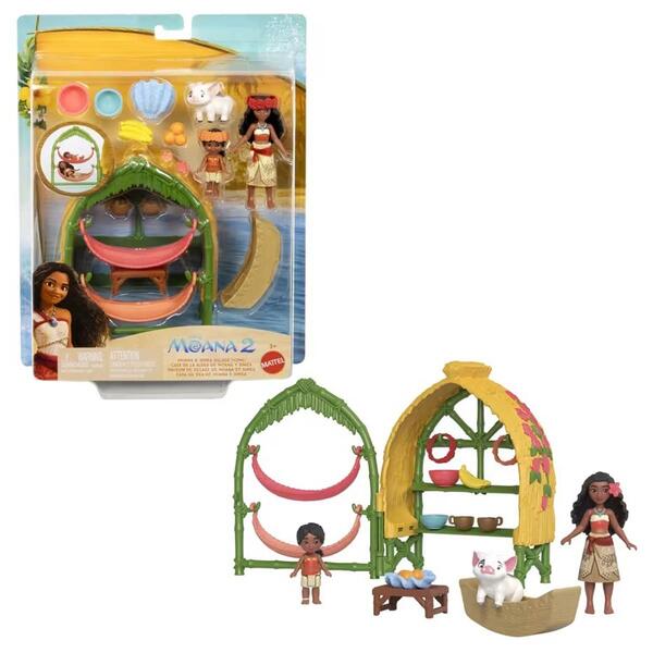 Mattel&#40;R&#41; Disney Moana 2 Moana & Simea Village Home Playset - image 