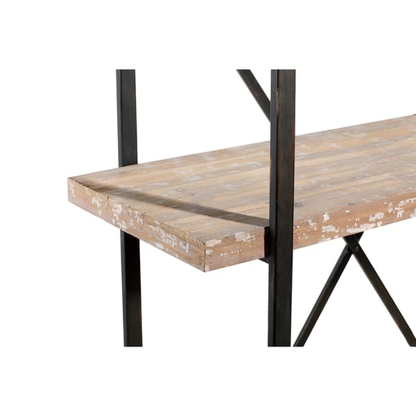 9th & Pike® Tall Industrial Black Metal Bookcase