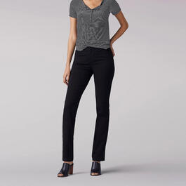 Lee Women's Plus Size Ultra Lux Comfort with Flex Motion Trouser Pant Black  24W, 24 Petite, Black, 24 Petite