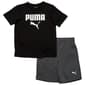 Boys (4-7) Puma(R) 2pc. Jersey Tee & Knit Shorts Set - Black - image 1