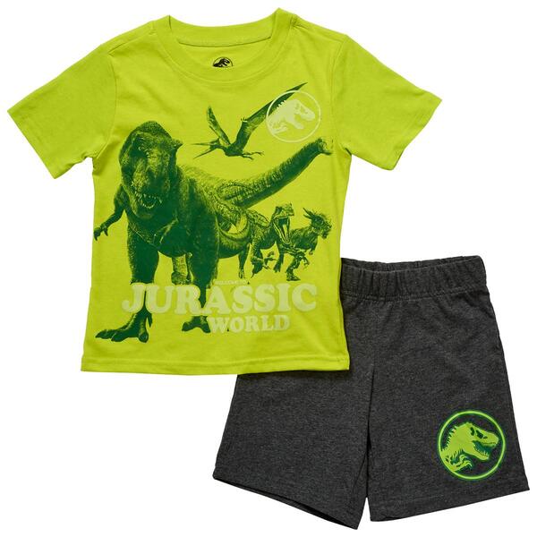 Boys &#40;4-7&#41; Jurassic World 2pc. Short Sleeve Tee & Shorts Set - image 