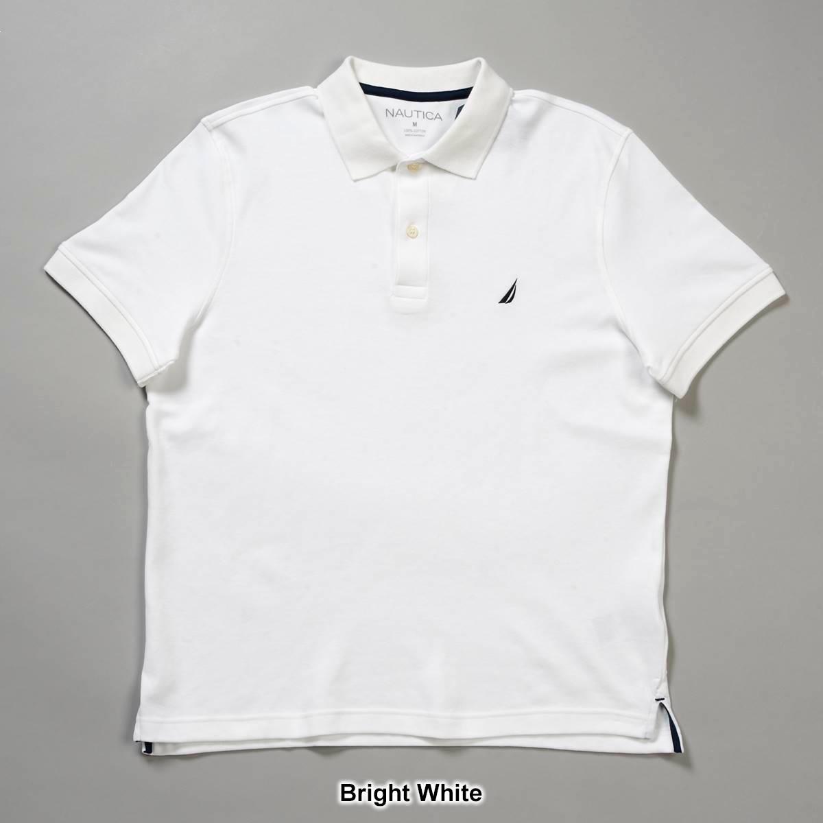 Mens Nautica Short Sleeve Interlock Polo