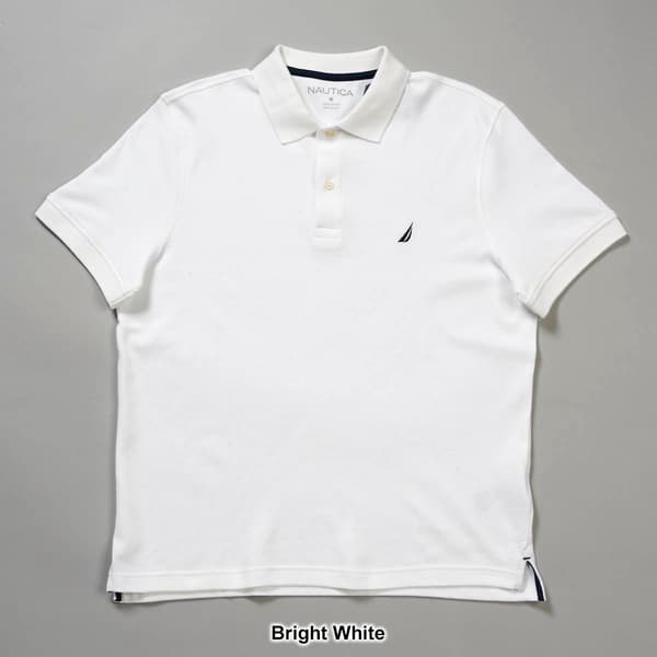 Mens Nautica Short Sleeve Interlock Polo