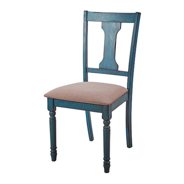 Linon Home Decor Willow Side Chair - Teal Blue - image 