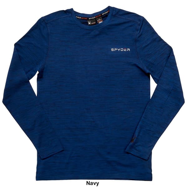 Mens Spyder Soft Long Sleeve Jersey Tee