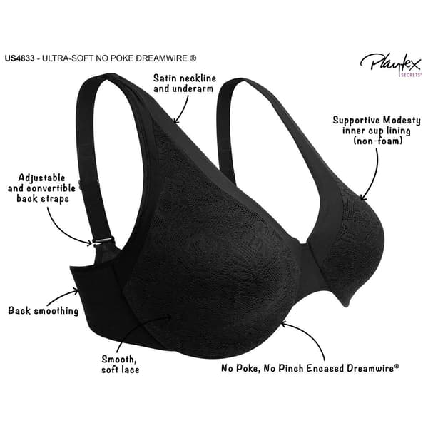 Womens Playtex Secrets No Poke Dreamwire Bra US4833
