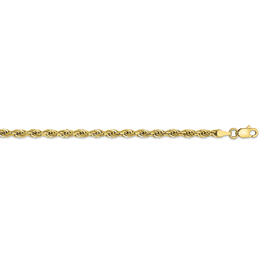 Mens Gold Classics&#40;tm&#41; 10kt. 3.0mm 8in. Solid Rope Chain Bracelet