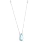 Gemminded Pear Shape Aquamarine & White Topaz Necklace - image 2