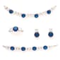 Silver Plated Lab Sapphire 4pc. Jewelry Set - image 1