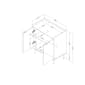 South Shore Hype Storage Sideboard w/Faux Carrara Marble - image 8