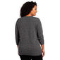 Plus Size Emily Daniels 3/4 Sleeve Dot Rhinestone Sweater - image 2