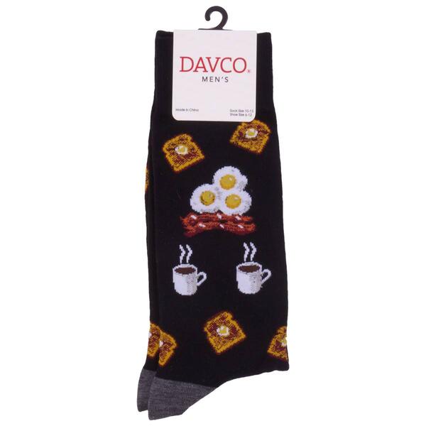 Mens Davco Breakfast All Over Socks - image 