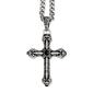 Mens Gentlemen's Classics&#40;tm&#41; Black Agate Antiqued Cross Necklace - image 1