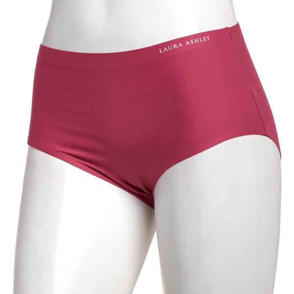 Womens Laura Ashley(R) Brushed Micro Laser Brief Panties - LS4063LZ