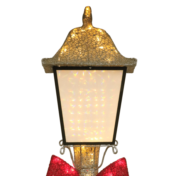 Puleo International 84in. Pre-Lit Warm White Outdoor Lamp Post