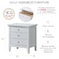Passion Furniture Hammond 3-Drawer Nightstand - image 7