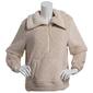 Womens Como Blu Straight Hair 1/2 Zip Sherpa Fleece - image 1