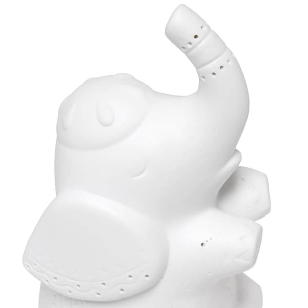 Simple Designs Porcelain Elephant Shaped Table Lamp