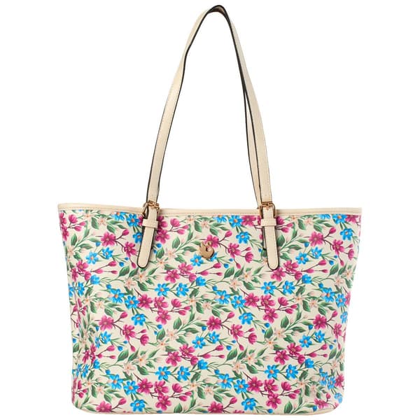 Gloria Vanderbilt Floral Print Tote - image 