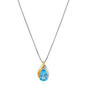 Gemstone Classics&#40;tm&#41; Pear Swiss Blue & White Topaz Necklace - image 2