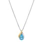 Gemstone Classics(tm) Pear Swiss Blue & White Topaz Necklace - image 2