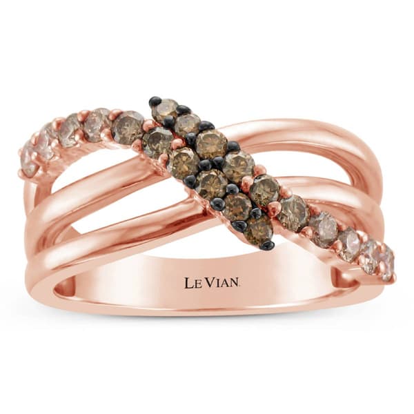 Le Vian(R) Nude & Chocolate Ombre Diamond Statement Ring - image 