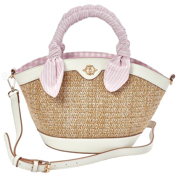 Nanette Lepore Dorothea Straw Dome Satchel - image 